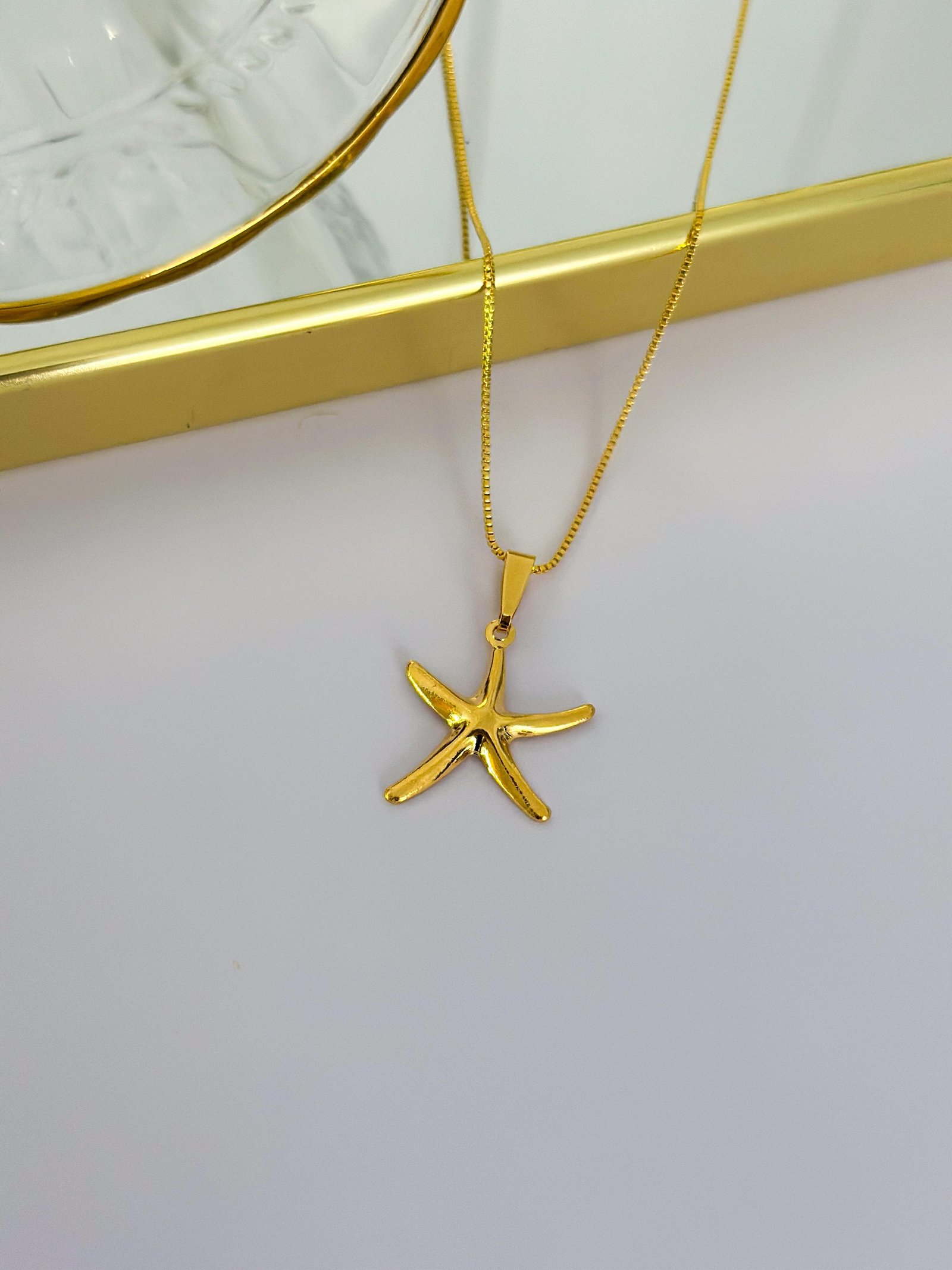 Colar Folheado Estrela do Mar