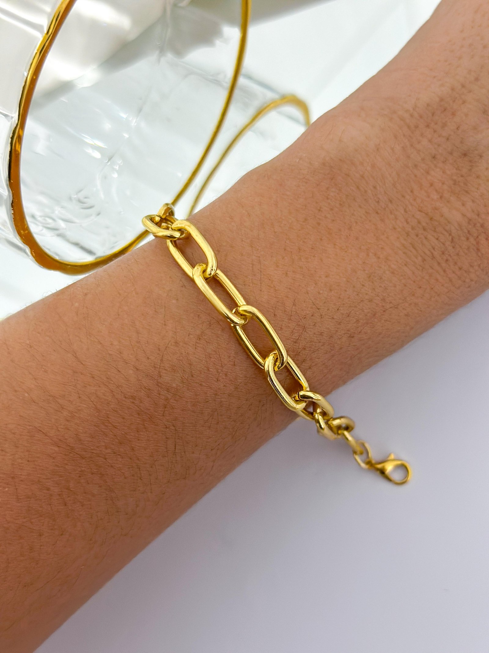 Pulseira Folheada Corretaria Cartier Dourada