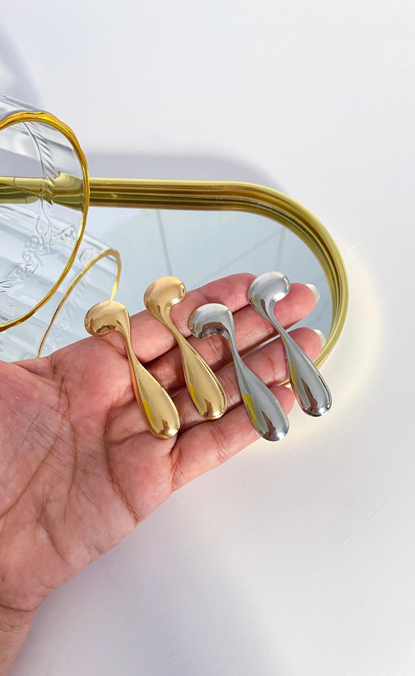 Brinco Folheado  Orgânico Longo 