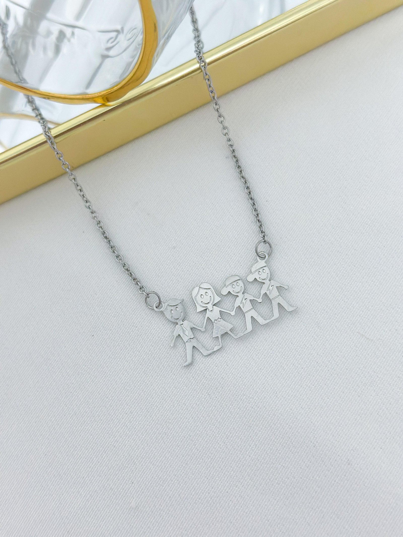 Colar Aço Inox Filho Prata