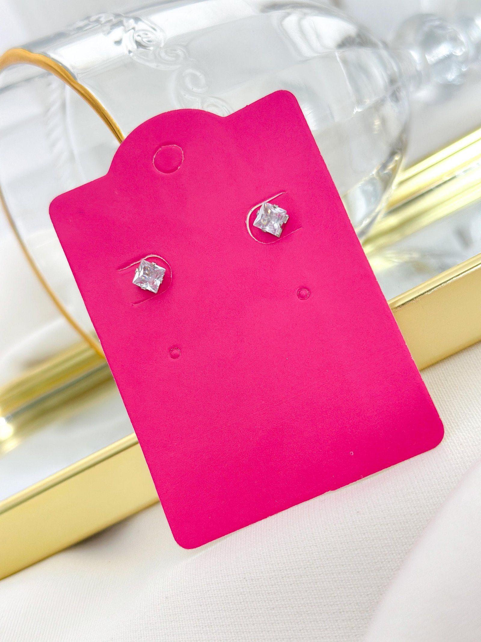 Brinco Aço Inox Ponto De Luz P Prata 